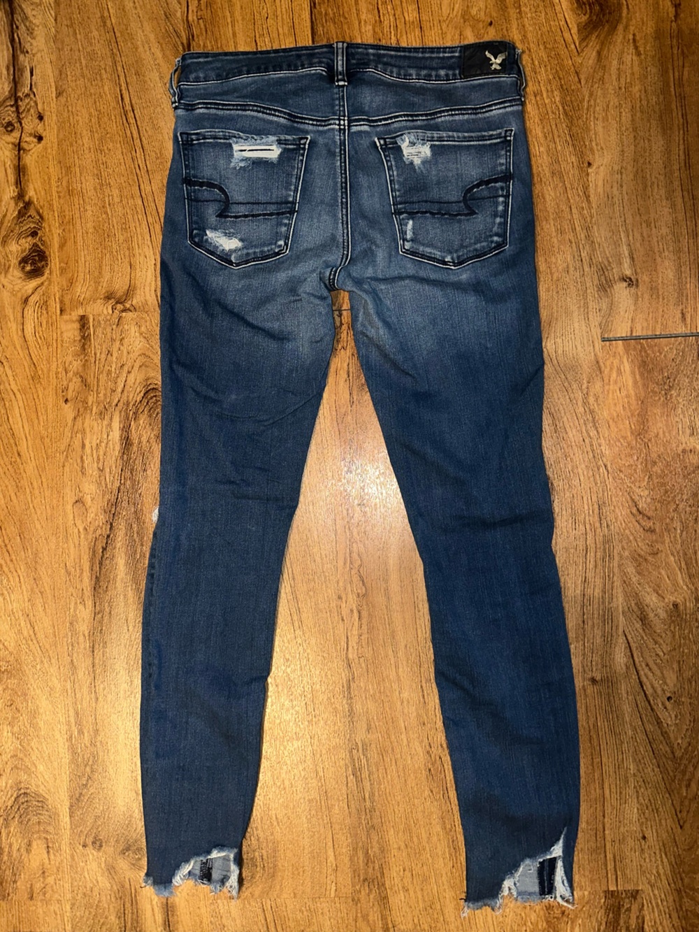 American Eagle Outfitters Dark Blue Distressed